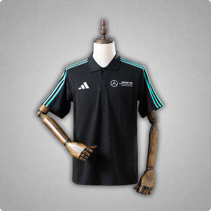 2025 Mercedes AMG Petronas Black Lifestyle Polo
