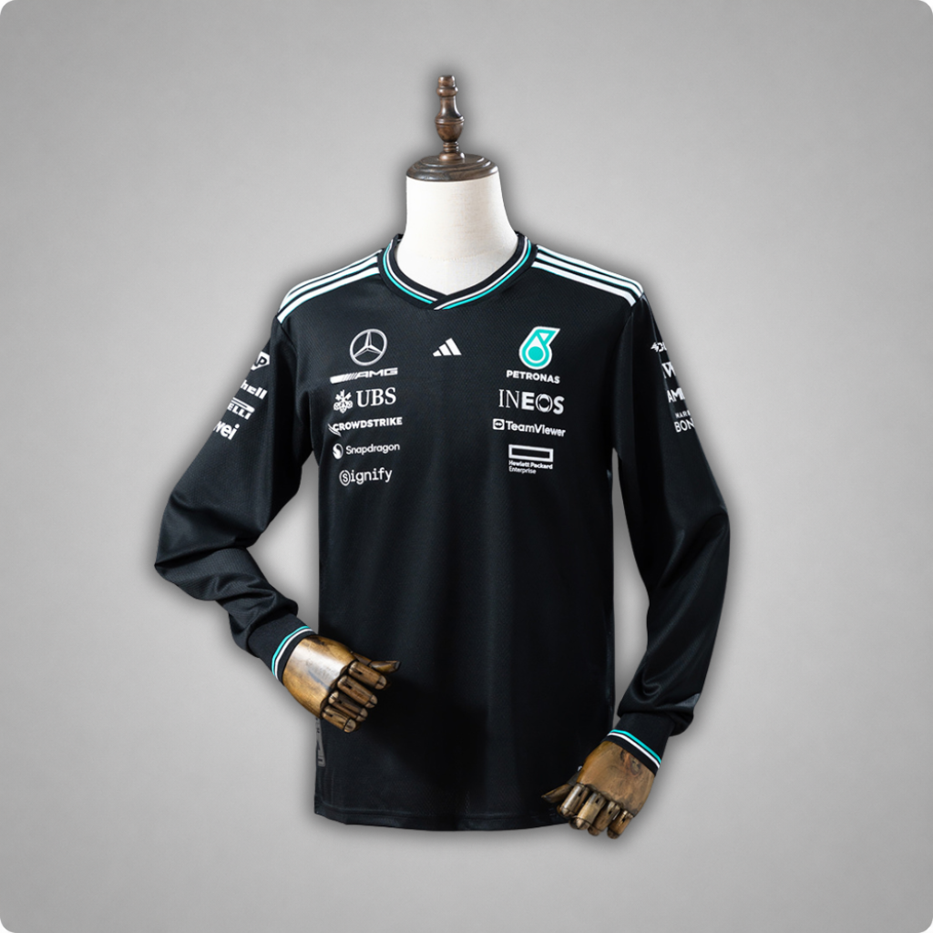 2025 Mercedes AMG Petronas Black Long Sleeve