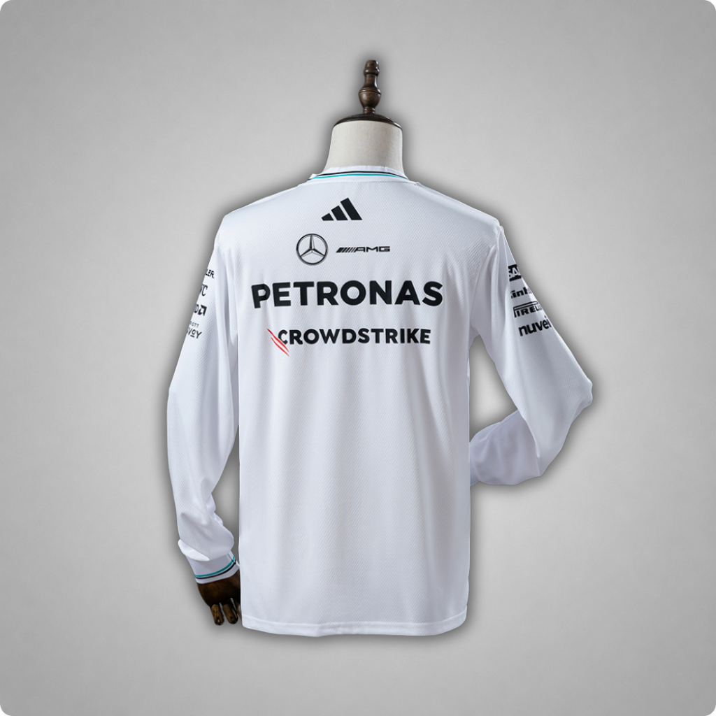 2025 Mercedes AMG Petronas White Long Sleeve