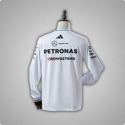 2025 Mercedes AMG Petronas White Long Sleeve