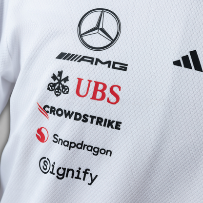 2025 Mercedes AMG Petronas White Long Sleeve