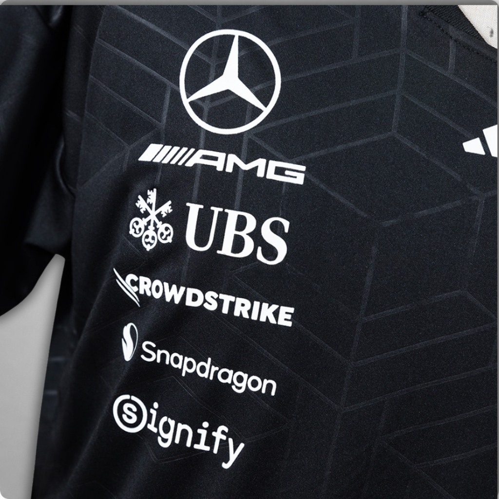 2026 Mercedes AMG Authentic Driver Tee Black