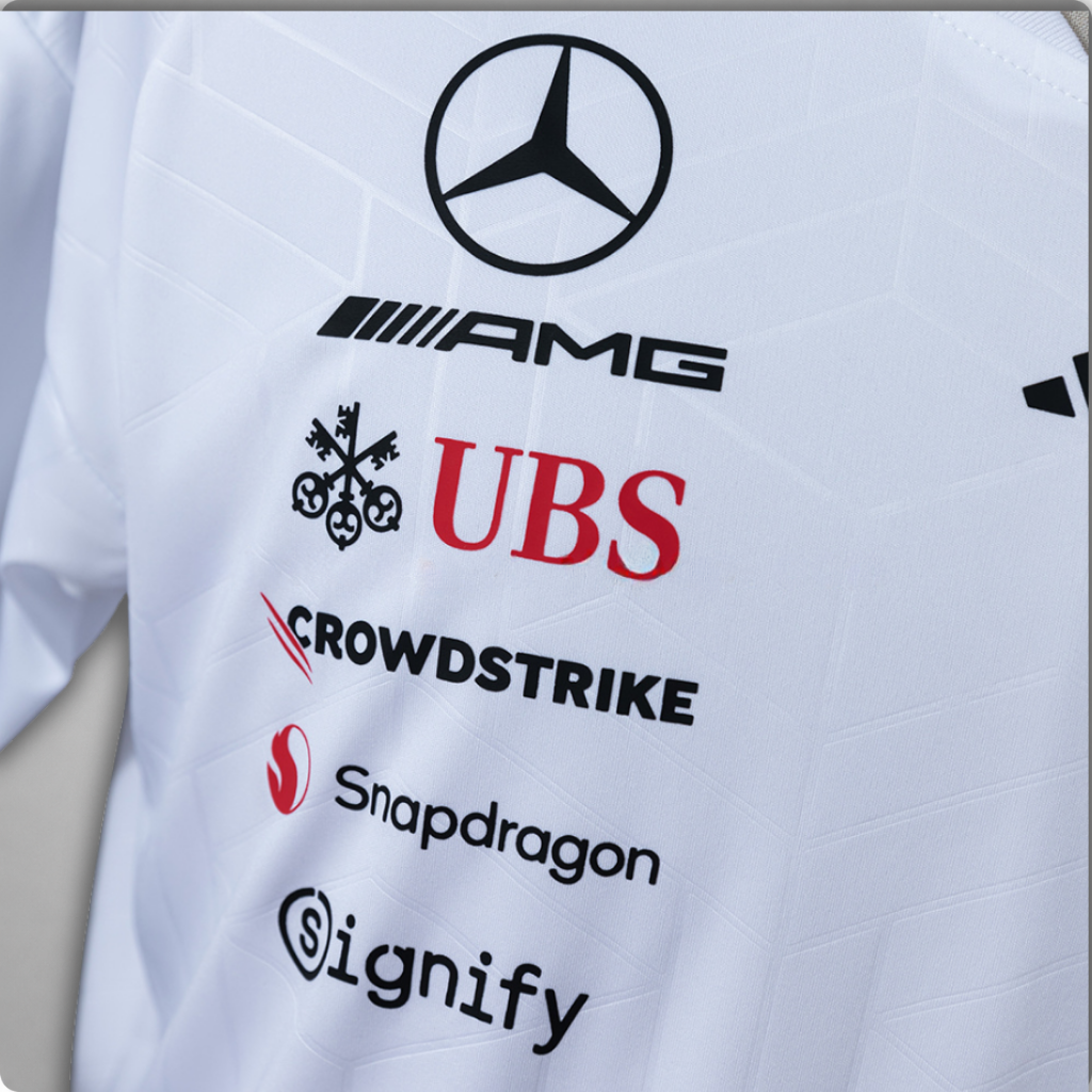 2026 Mercedes AMG Authentic Driver Tee White